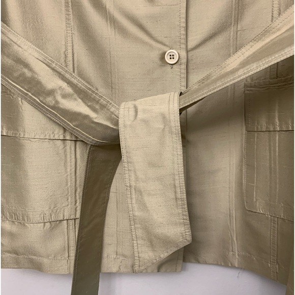 GOSSIP GOLD SILK JACKET, elegant, belted, holiday,party,travel,dressy,slimming🤩💃 - Picture 5 of 8